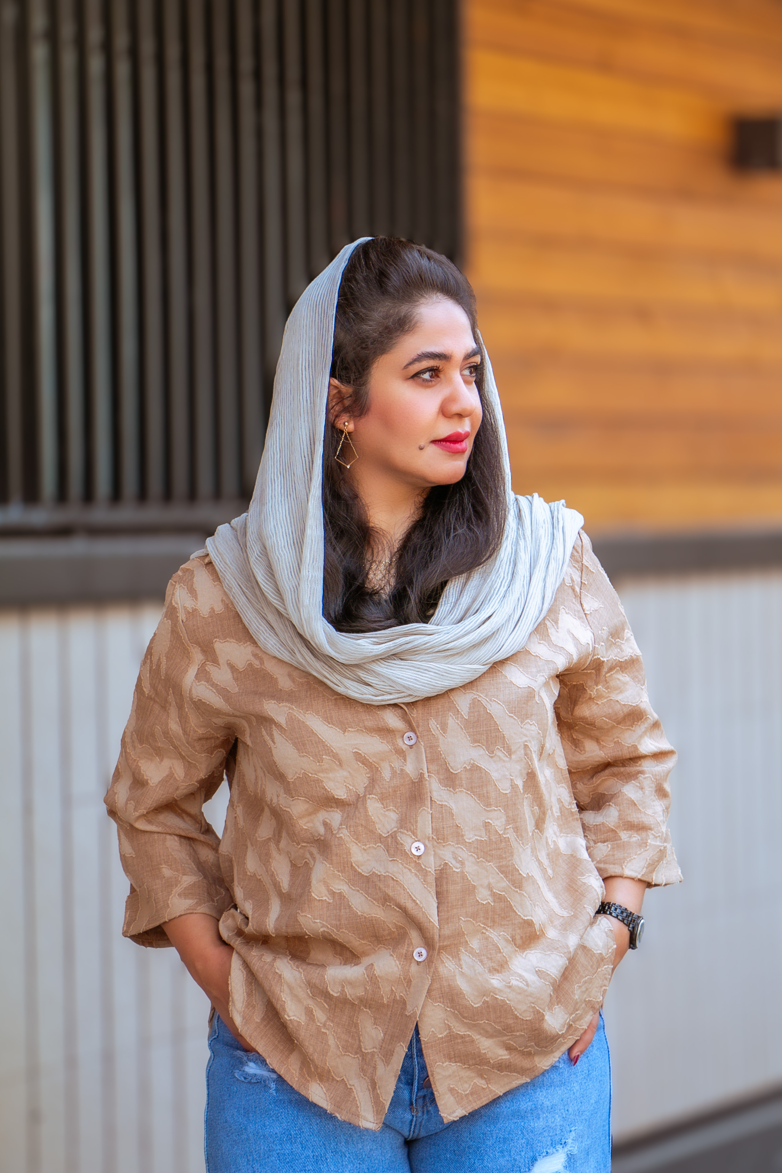 شومیز خامه دوزی شانتون نرمیس فری سایز