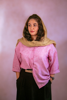 شومیز زنانه دخترانه مدل آستین سه ربع جنس شانتون