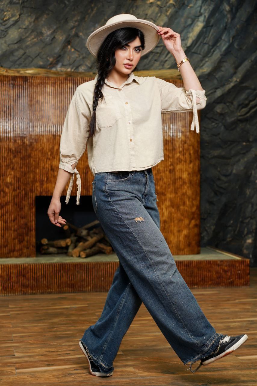 پیراهن دخترانه  پنبه‌ نخ با طراحی مدرن